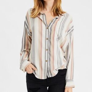 Women’s stripe button down